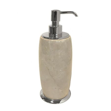 3SC Elegance MARMO Дозатор для жидкого мыла, настольный, цвет: мрамор botticino/хром, артикул EL01DABTSL