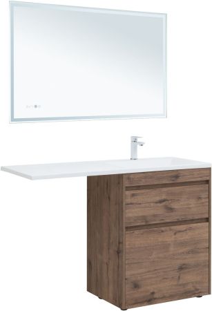 Тумба под раковину Aquanet Токио 68 дуб веллингтон (напольная 2 ящика), артикул 00333652