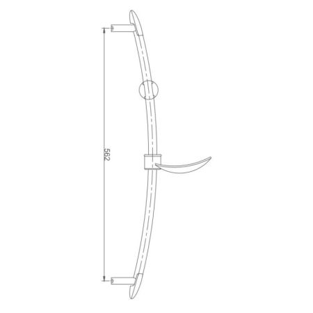 Душевая штанга Haiba HB8002, хром