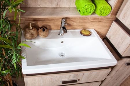 Тумба под раковину Бриклаер Техас 60 Дуб кантри Венге, артикул 4627125412653