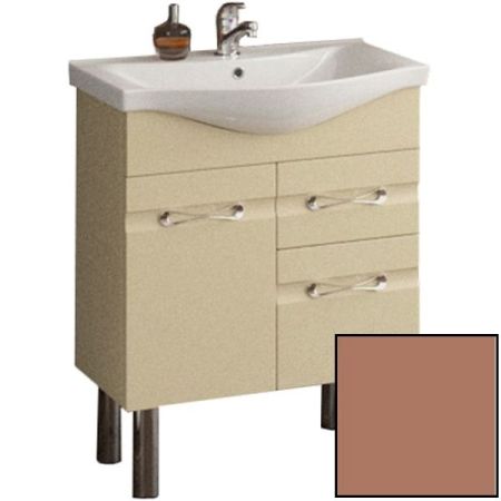 Тумба с раковиной SanVit Прима 65 kprim065 в цвете Ral витые ручки Капучино, артикул kprim065