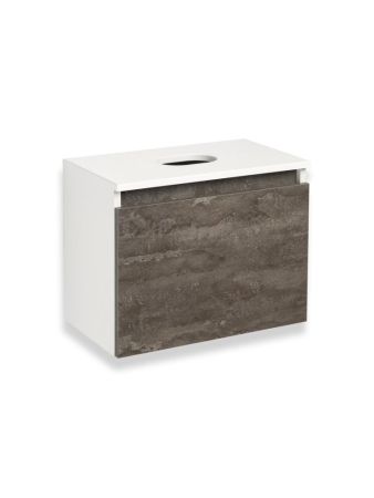 Тумба Runo Бари 50 железный камень под накладную раковину (00-00001377), артикул 00-00001377