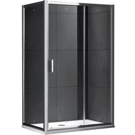 Душевой уголок Gemy S30191E-A80 130х80 профиль Хром стекло прозрачное