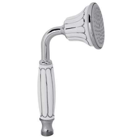 OLIVIA Ручной душ, бел. с декором платина/хром