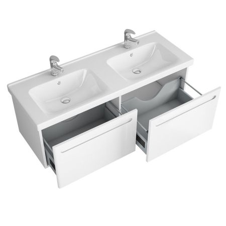 Тумба под раковину Owl 1975 Otalia 125 OW04.04.00 подвесная Белая, артикул OW04.04.00