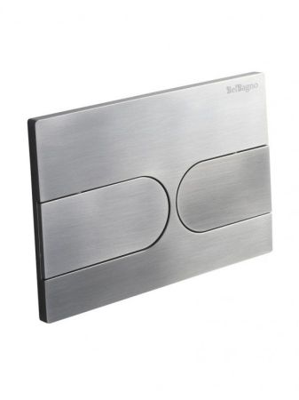 Кнопка смыва BELBAGNO BB-11-GM, оружейная сталь, артикул BB-11-GM