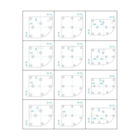 Душевой поддон асимметричный RGW GWS-41R Белый (800x1200), артикул 03150482-01R