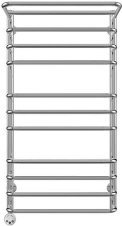 Электрический полотенцесушитель Terminus Полка П11 500x956 4660059921051 с полкой Хром