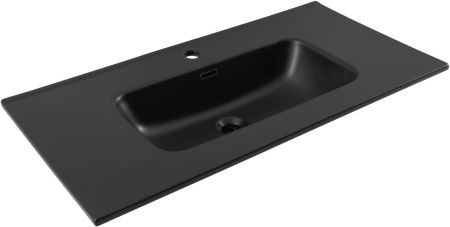 Раковина Aquanet Flat 90 черная матовая