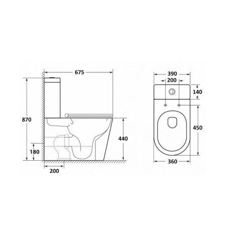 Унитаз напольный Maretti Florenza безободковый с микролифтом, FL10NBM17-844, белый, артикул FL10NBM17-844
