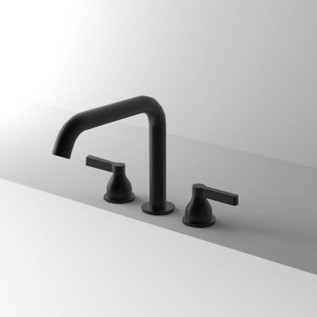 AGAPE MEMORY MIX Смеситель для раковины на 3 отверстия, цвет черный матовый, артикул AMIX415DE