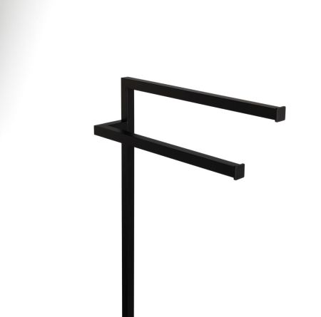 Stil Haus Urania, стойка: 2 полотенцедержателя, цвет черный матовый, артикул U19(23)