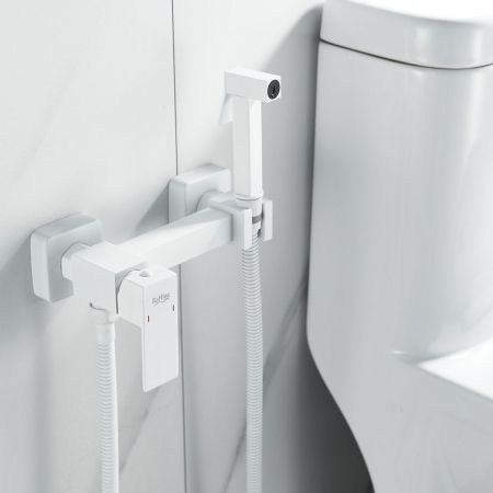 Гигиенический душ со смесителем Raffine F237C, белый