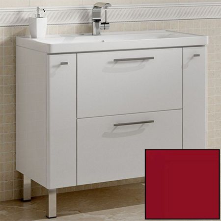 Тумба с раковиной SanVit Комфорт 90 kkomf090 в цвете Ral Красный глянец, артикул kkomf090
