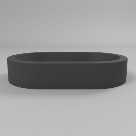 Умывальник WHITECROSS Malachite A 55x35 (черный мат) иск. камень