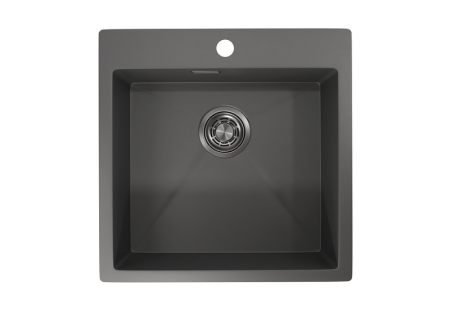Кухонная мойка GRANULA (5151, ГРАФИТ МАТОВЫЙ), артикул 5151, ГРАФИТ МАТОВЫЙ