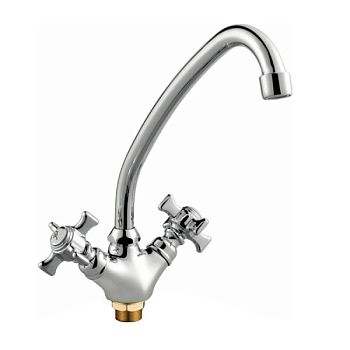 Смеситель для кухни Haiba HB4924, хром