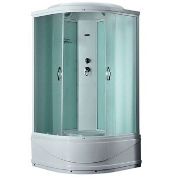 Душевая кабина Timo Eco TE-0700 P 100x100 профиль Белый стекло матовое