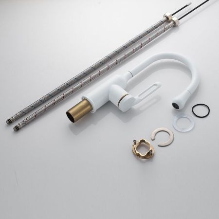 Смеситель для раковины Raffine F101C, белый, артикул F101C