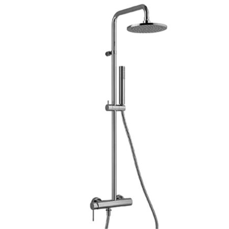 Fantini NOSTRO Душевая система: верхний душ Ø20см., ручной душ, смеситель, цвет: , цвет: хром, артикул 86 02 8130