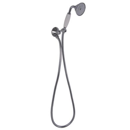 FIMA|Carlo Frattini Wellness Душевой комплект с ручным душем с белой керамической ручкой, держатель с выпуском и металлическим шлангом 1500мм, цв хром FIMA|Carlo Frattini Wellness Душевой комплект с ручным душем с белой керамической ручкой, держатель с выпуском и металлическим шлангом 1500мм, цв хром