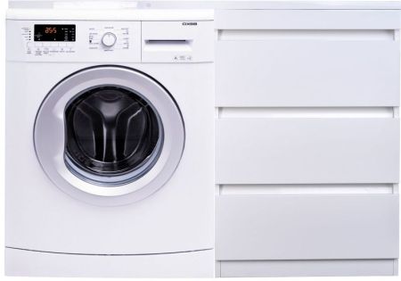 Тумба напольная "Даллас 120" (3 ящ.) Люкс белая, PLUS, артикул СС-00002272