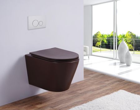 Унитаз подвесной CLAVEL (Matt Coffee), артикул ESUPCLAVCM