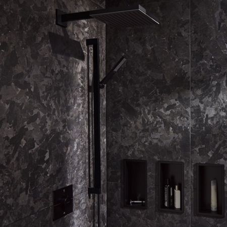 HG Pulsify E Держатель верхнего душа 39 см, матовый черный, артикул 24337670