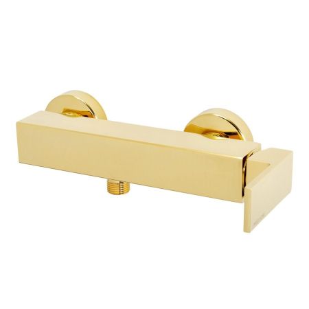 KVANT GOLD Смеситель для душа моноком. внешний, выход M1/2" (ручка управления сбоку), золото, артикул 25402