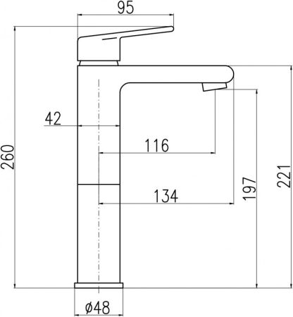 Смеситель для раковины Rav Slezak Colorado CO230.5, артикул CO230.5