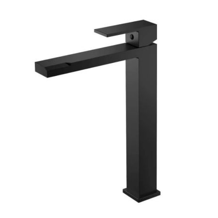 Смеситель для раковины высокий Knotlor KN-24/BL, черный, артикул KN-24/BL