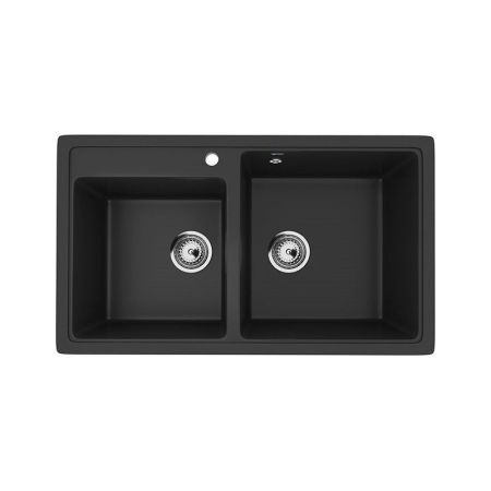 Кухонная мойка Ulgran U-200-344, ультра-черный, артикул U-200-344
