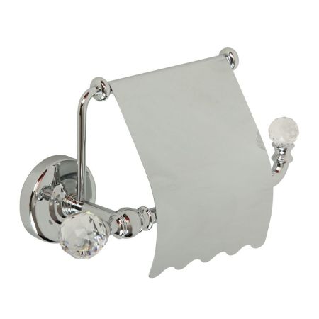 AMERIDA Бумагодержатель закрытый (с крышкой), хром/SWAROVSKI, артикул 16576