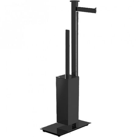 Colombo Units Напольная стойка с держателем т/б и ершом, DX, цвет: черный матовый, артикул B9107D.NM