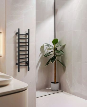 Полотенцесушитель электрический WONZON & WOGHAND BONN, Черный матовый (WW-AL4092-MB), артикул WW-AL4092-MB