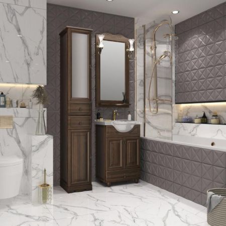 Мебель для ванной Тибет 50 объемные фасады Opadiris Орех антикварный, артикул 