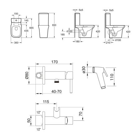 Комплект 2 в 1 Lavinia Boho Bristol 21060005, артикул 21060005