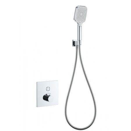 Смеситель для душа с термостатом встраиваемый WONZON & WOGHAND, Хром (WW-D1017-B-CR), артикул WW-D1017-B-CR