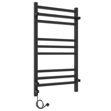 Полотенцесушитель электро "Астор ЧКЧ9 350х700", черный муар, правый