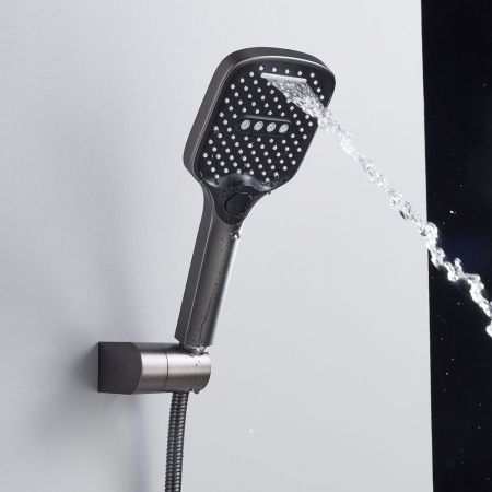 Душевая система встраиваемая Shevanik S4135T, оружейная сталь, артикул S4135T