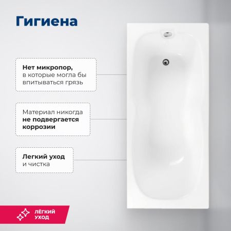 Акриловая ванна Aquanet Riviera 180x80 (с каркасом), артикул 00231080