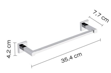 Gedy Colorado, полотенцедержатель, длина 35 см, цвет хром, артикул 6921/35(13)