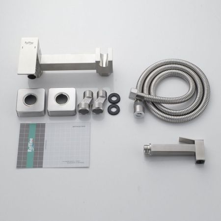 Гигиенический душ со смесителем Raffine F237L, сатин