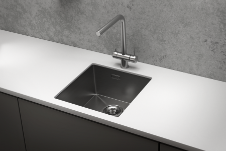 Кухонная мойка GRANULA (4445U, СТАЛЬ САТИН), артикул 4445U, СТАЛЬ САТИН
