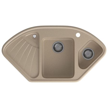 Кухонная мойка GranFest CORNER 1040E, песок, артикул C-1040E песочный
