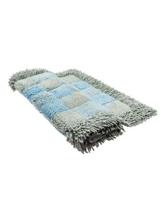 Коврик для ванной "Шахматы" одинарный, голубой 60*100cm