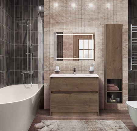 Мебель для ванной комнаты напольная BELBAGNO KRAFT-600, 800, 1000, артикул BB1923-600