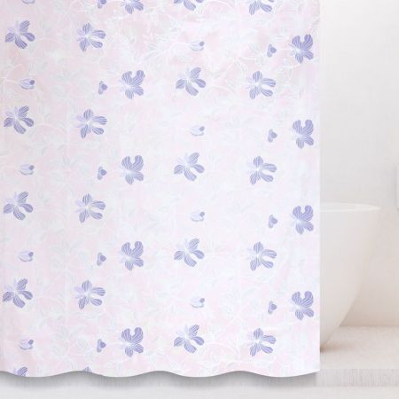 Штора для ванной комнаты Savol S-01718A, цветы, артикул S-01718A