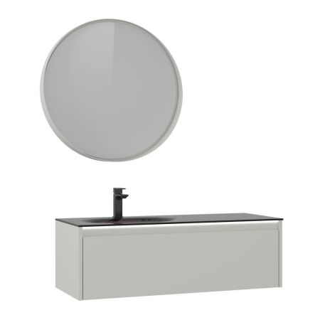 Тумба с раковиной ORKA Lisbon 110 подвесная, кашемировый матовый, артикул 5001435