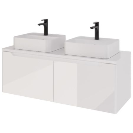 Тумба под раковину подвесная Dreja W 125 см, белый, артикул 99.9400